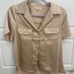 Skies are Blue Satin Shirt